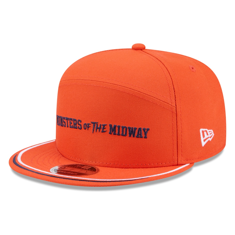 Chicago Bears Orange 2026 Rivalries Fan Pack "Monsters of the Midway" New Era Split Panel 9FIFTY Snapback Hat