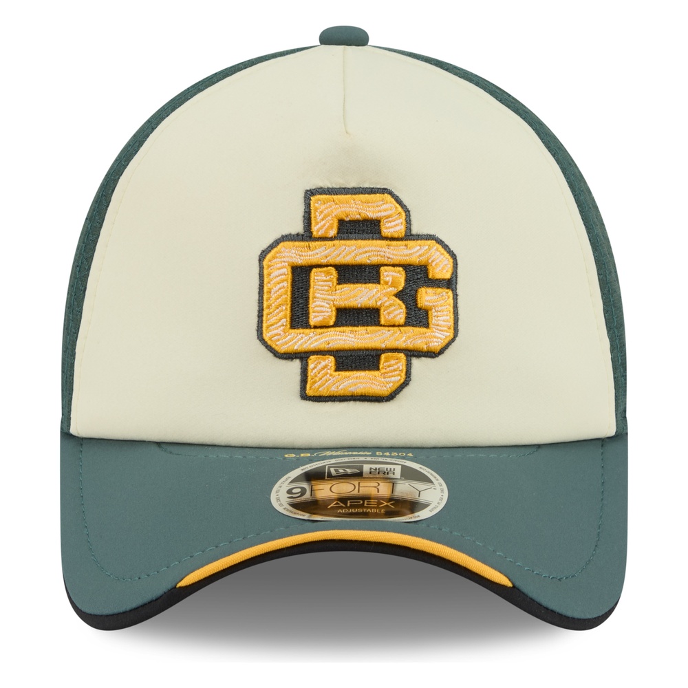 Green Bay Packers Cream 2026 Rivalries Collection New Era 9FORTY Apex Adjustable Hat