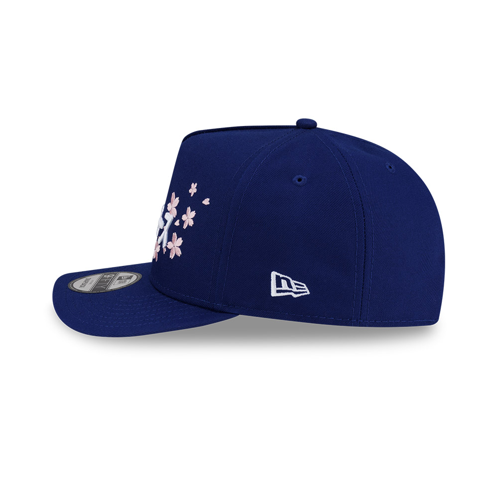 Los Angeles Dodgers Royal Blue Pink Blossom Ohtani Batterman Patch New Era 9FIFTY A-Frame Snapback Hat