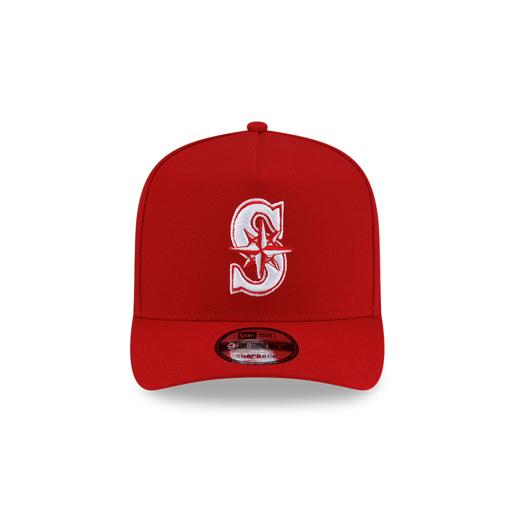 Seattle Mariners Scarlet Red New Era 9FIFTY A-Frame Snapback Hat