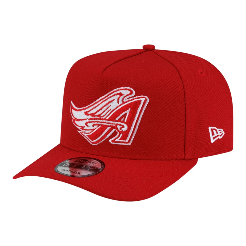 Los Angeles Angels Scarlet Red New Era 9FIFTY A-Frame Snapback Hat