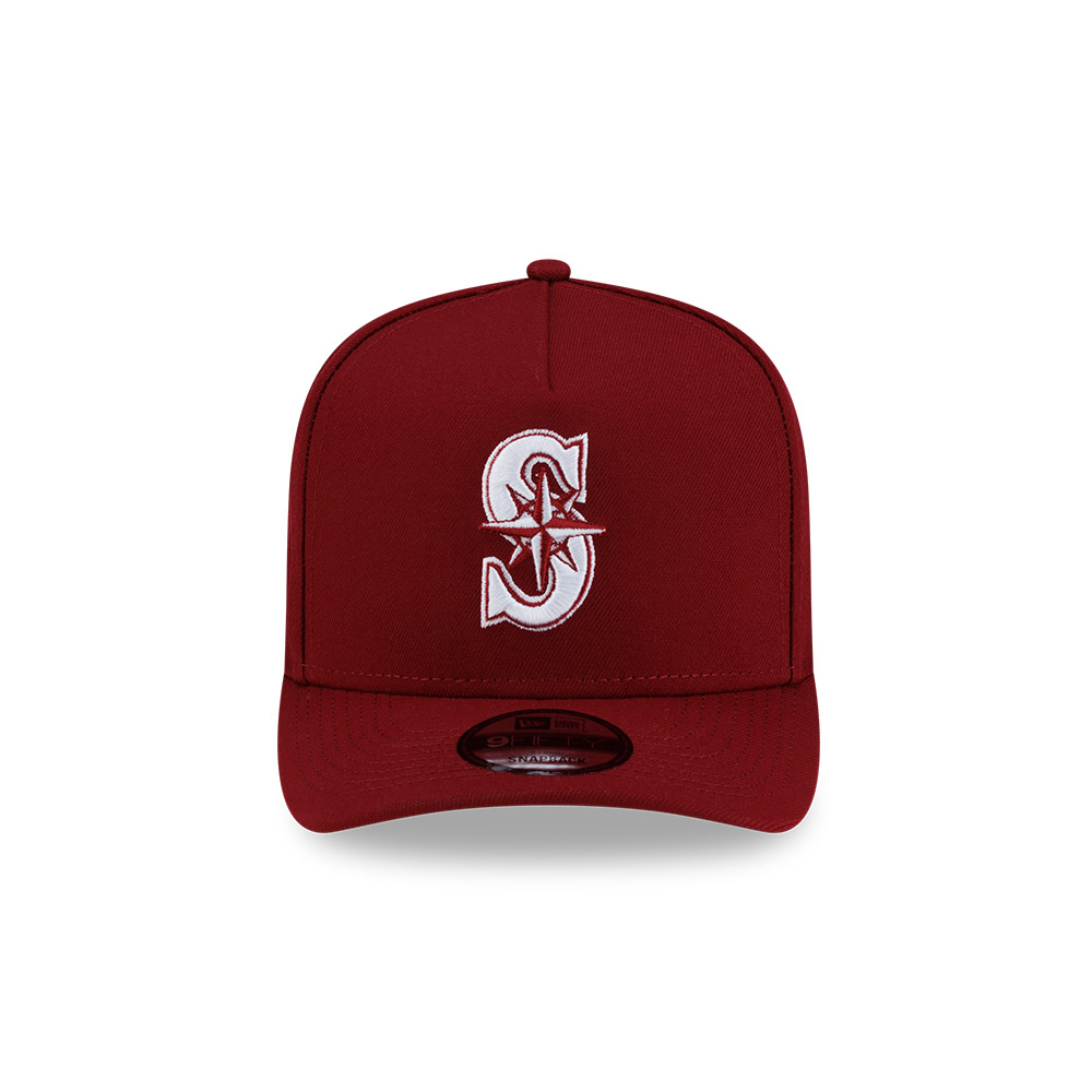 Seattle Mariners Cardinal Red New Era 9FIFTY A-Frame Snapback Hat