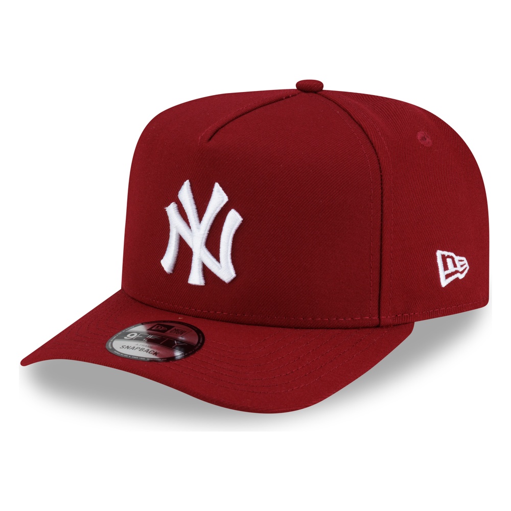 New York Yankees Cardinal Red New Era 9FIFTY A-Frame Snapback Hat