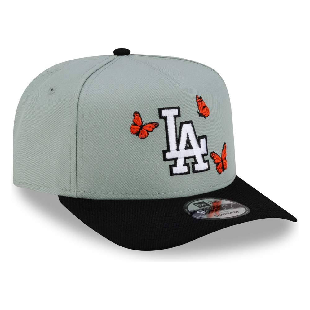 Los Angeles Dodgers Everest Green Two Tone Butterflies Logo New Era 9FIFTY A-Frame Snapback Hat