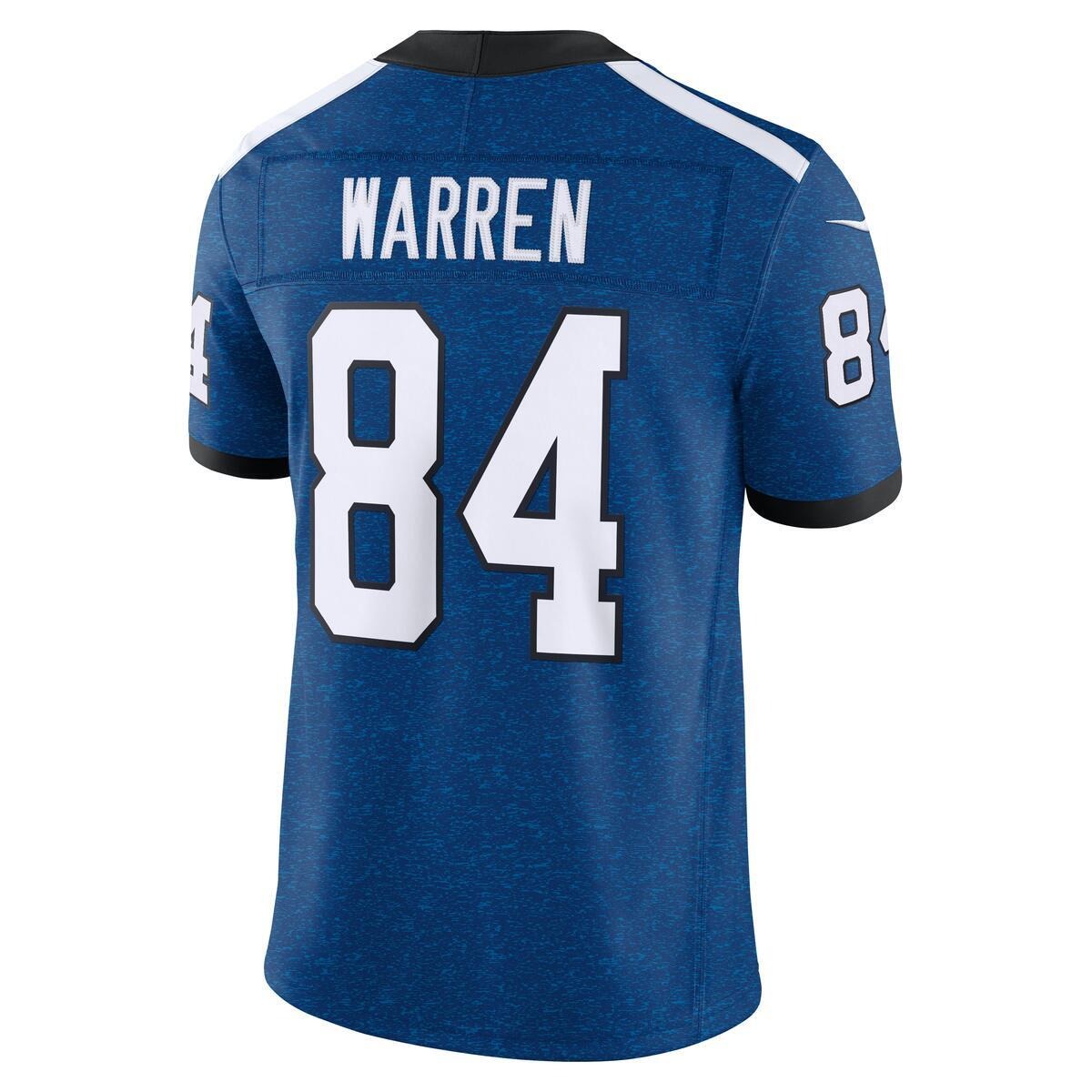 Indianapolis Colts Tyler Warren Royal Indiana Nights Alternate Nike Vapor F.U.S.E Stitched Limited Jersey