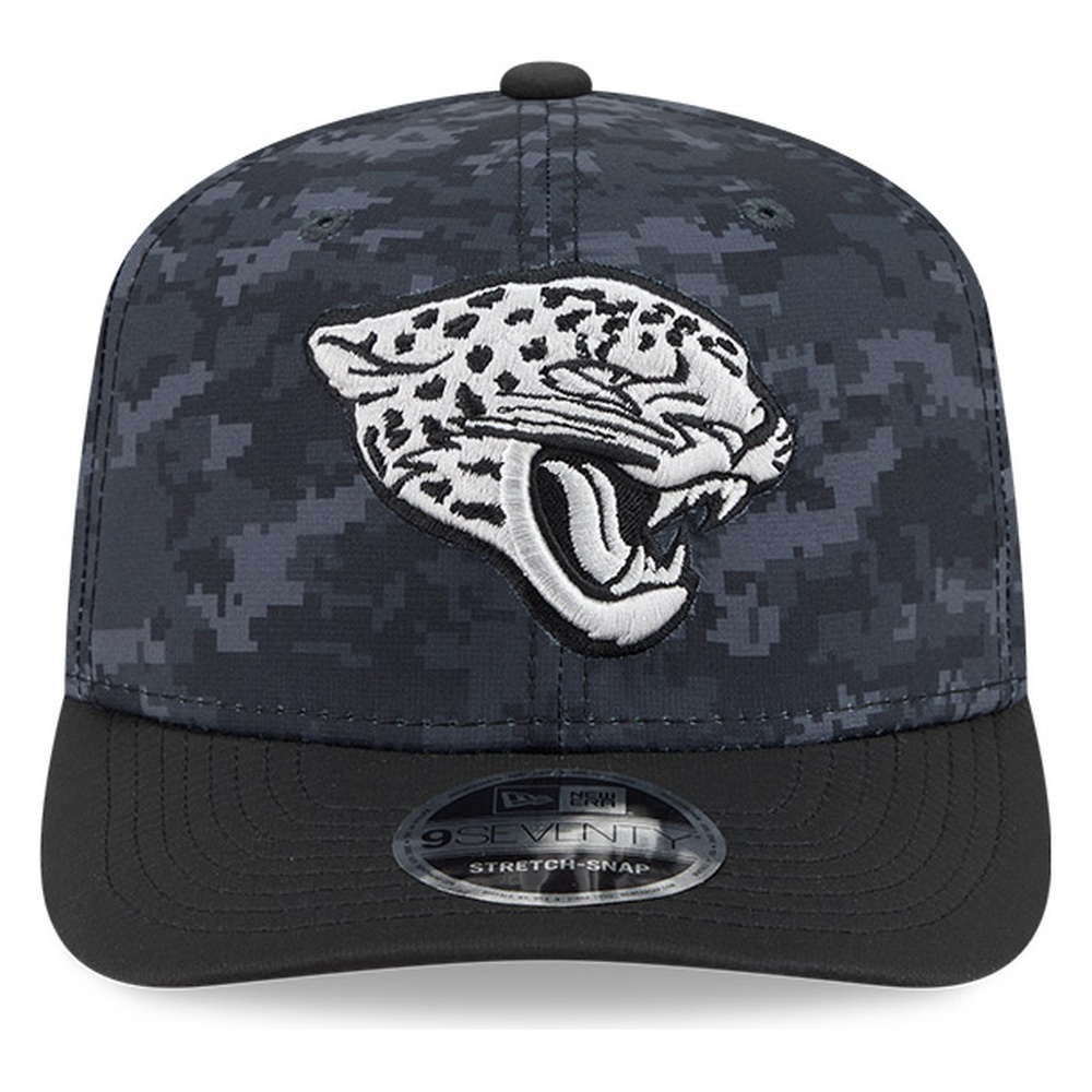 Jacksonville Jaguars Black Camo 2026 Salute to Service New Era 9SEVENTY Adjustable Snapback Hat