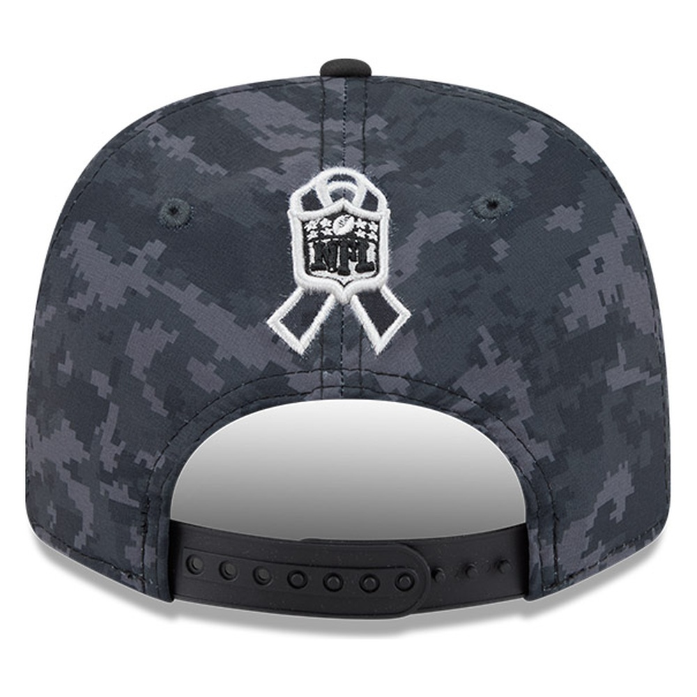 Baltimore Ravens Black Camo 2026 Salute to Service New Era 9SEVENTY Adjustable Snapback Hat