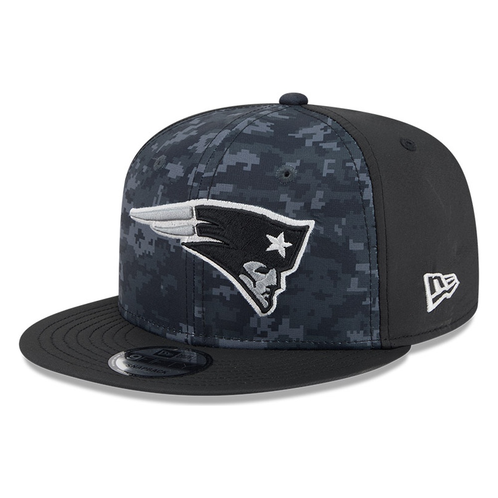 New England Patriots Black Camo 2026 Salute to Service New Era 9FIFTY Snapback Hat