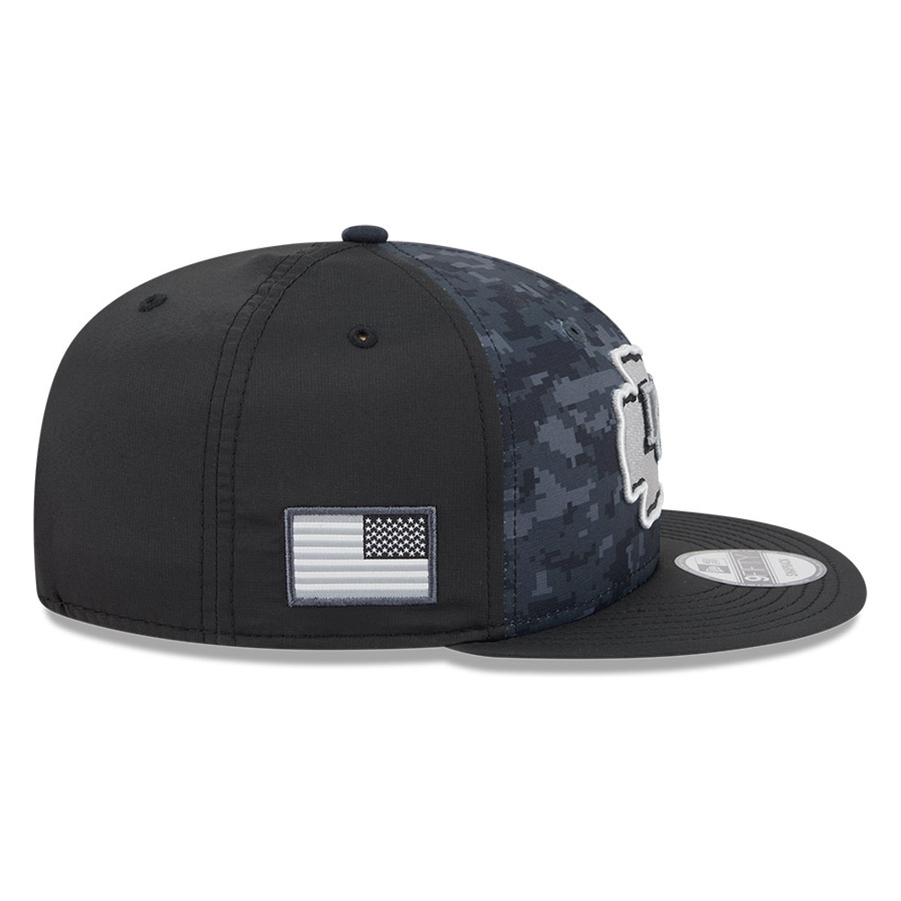 Kansas City Chiefs Black Camo 2026 Salute to Service New Era 9FIFTY Snapback Hat