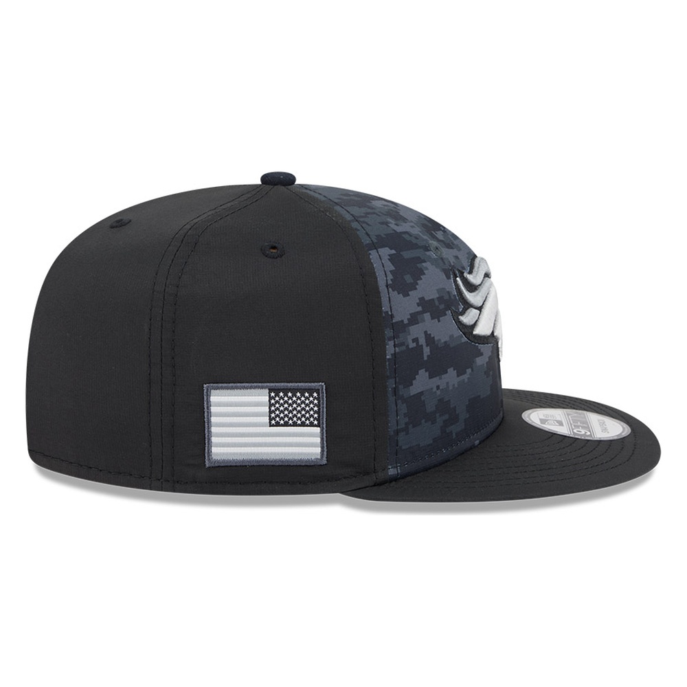 Denver Broncos Black Camo 2026 Salute to Service New Era 9FIFTY Snapback Hat