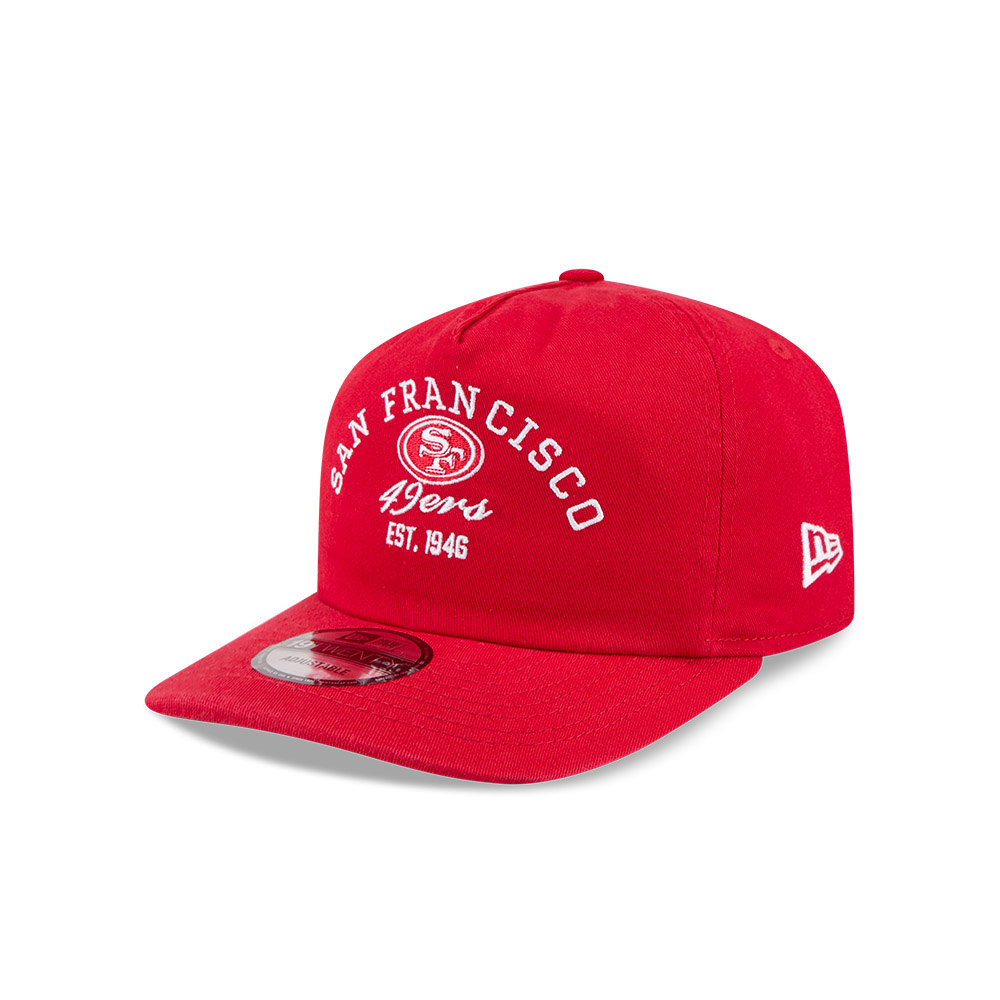 San Francisco 49ers Red New Era 19TWENTY Stacked Adjustable Snapback Hat