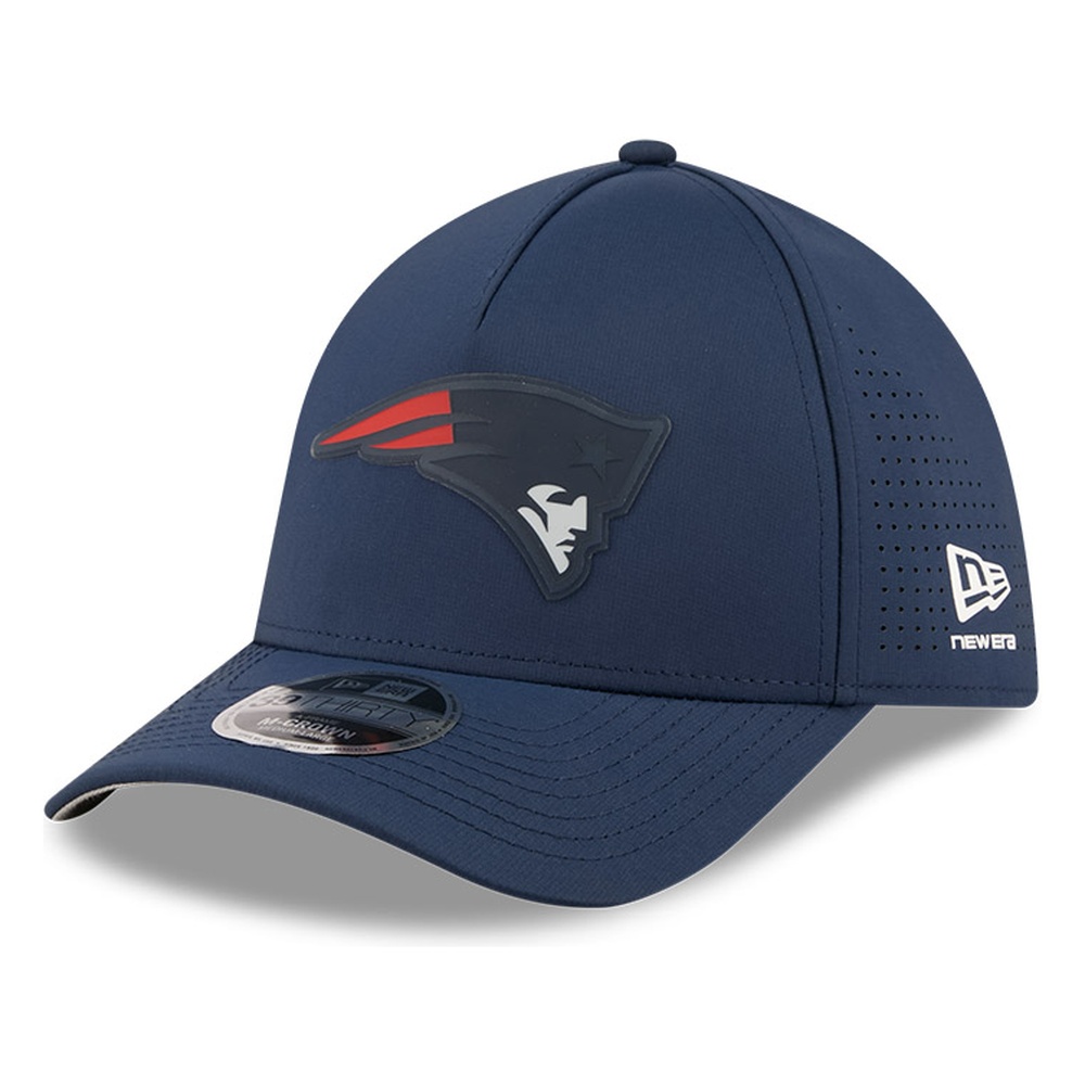 New England Patriots Navy Tonal Era 39THIRTY M-Crown A-Frame Stretch Fit Hat