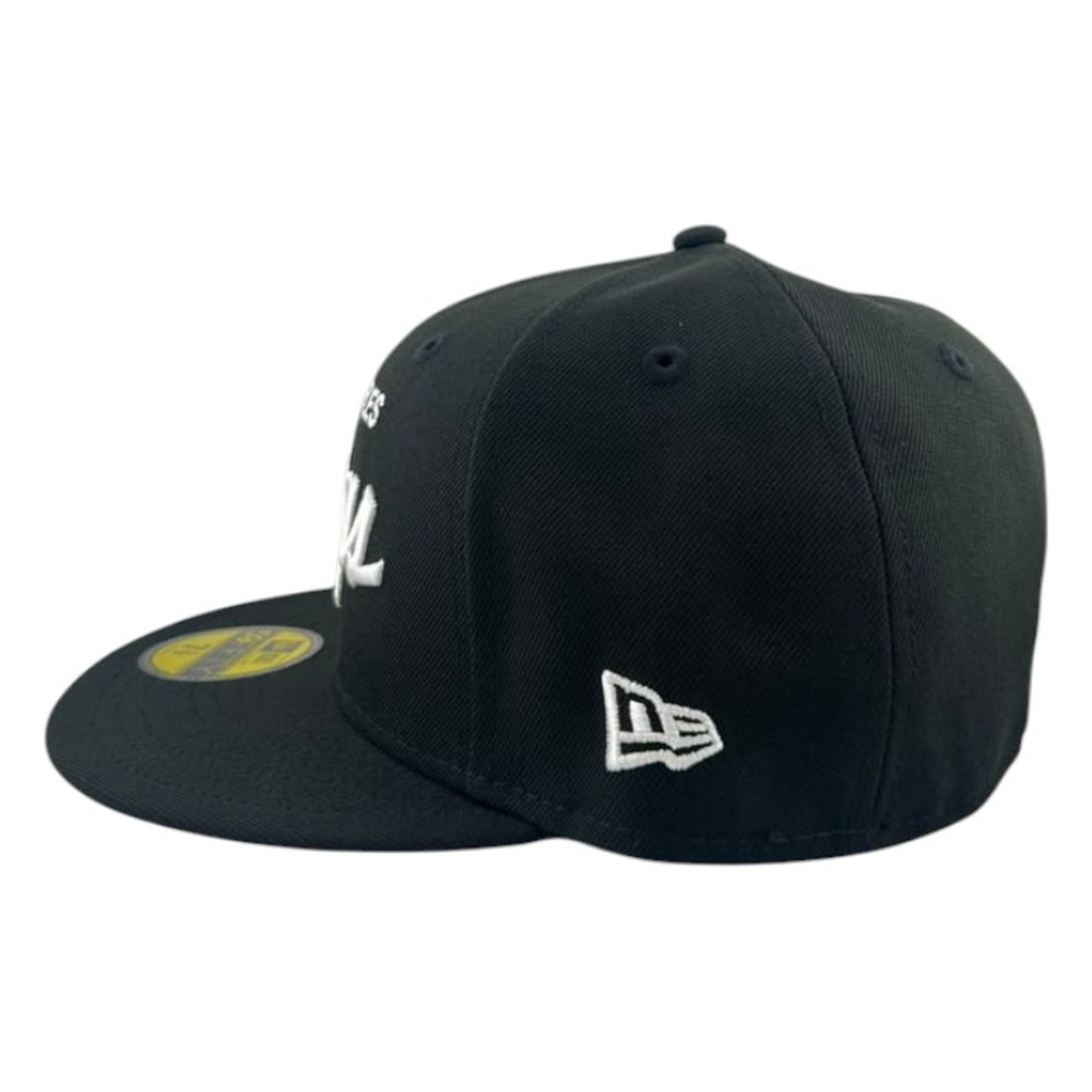 Los Angeles Kings Black Script New Era 59FIFTY Fitted Hat