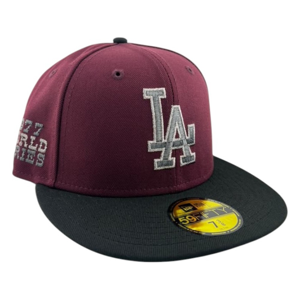 Los Angeles Dodgers Wine 1977 World Series New Era 59FIFTY Fitted Hat