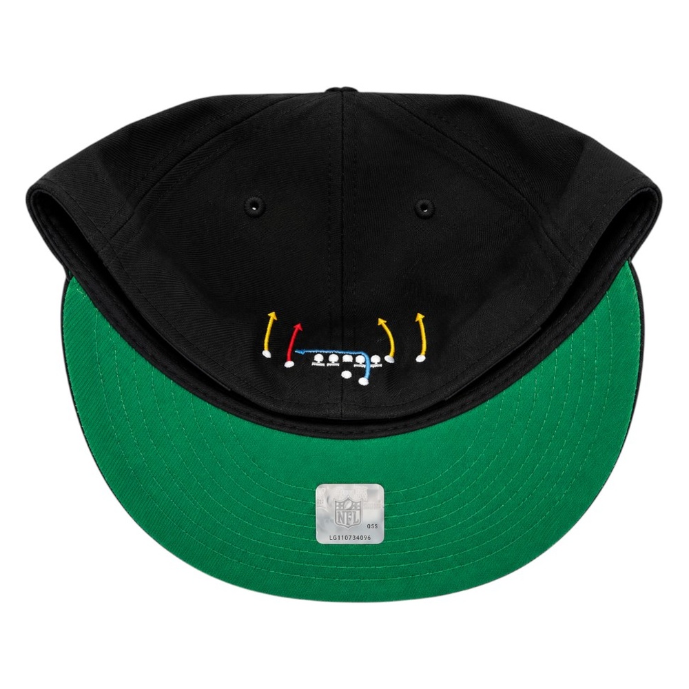 Las Vegas Raiders Black "Hail Mary" Green UV New Era 59FIFTY Fitted Hat