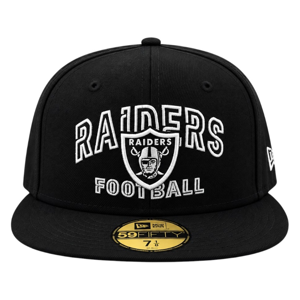 Las Vegas Raiders Black "Hail Mary" Green UV New Era 59FIFTY Fitted Hat