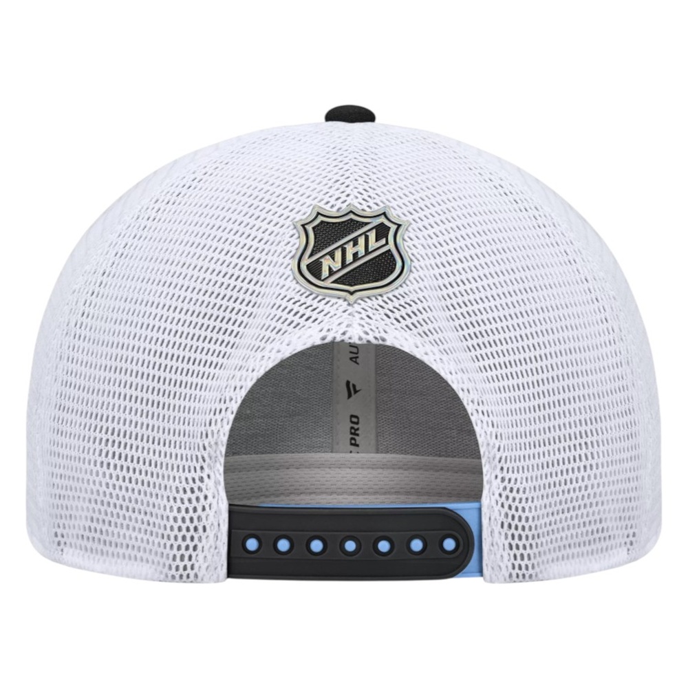 Utah Mammoth Blue and White Rink Structured Fanatics Snapback Hat