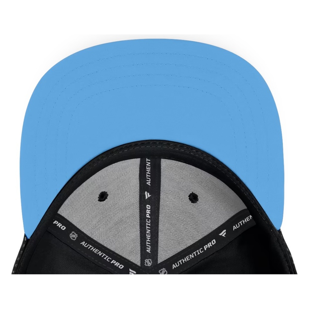 Utah Mammoth Black Authentic Fanatics Pro Rink Square Visor Snapback Hat