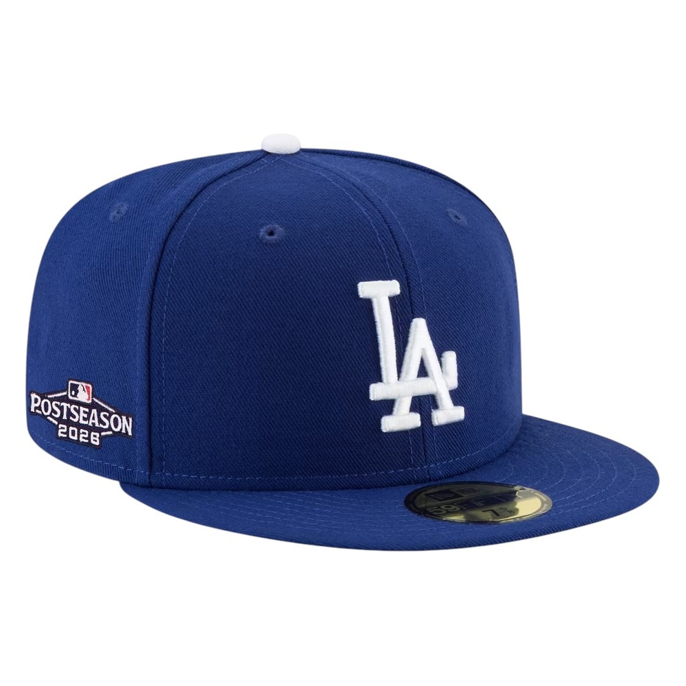 Los Angeles Dodgers Royal Blue 2026 MLB Postseason Patch New Era 59FIFTY Fitted Hat