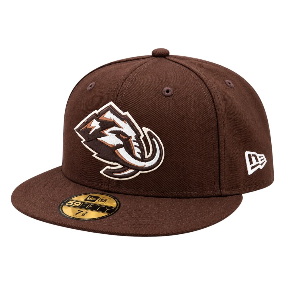 Utah Mammoth Burnt Wood Brown New Era 59FIFTY Fitted Hat