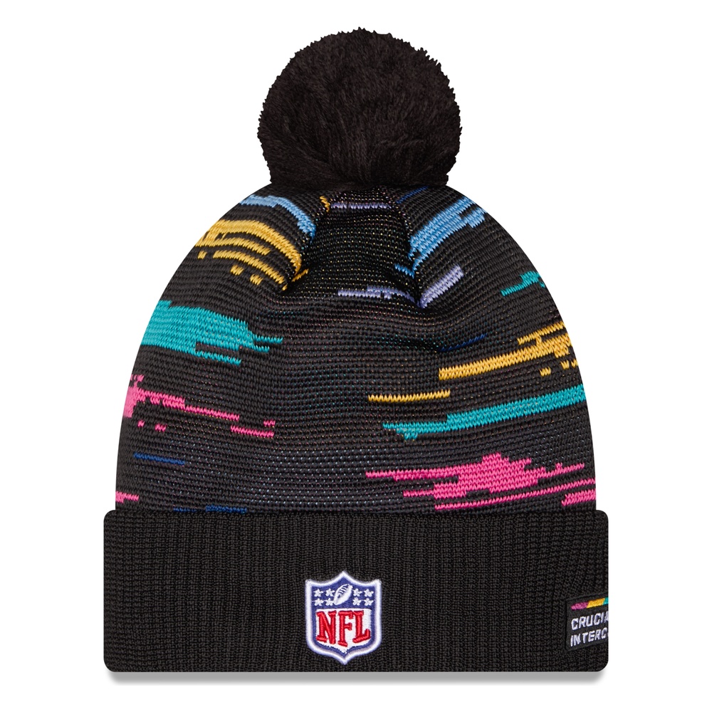 Green Bay Packers Black 2026 NFL Crucial Catch Cuffed Knit Hat with Pom