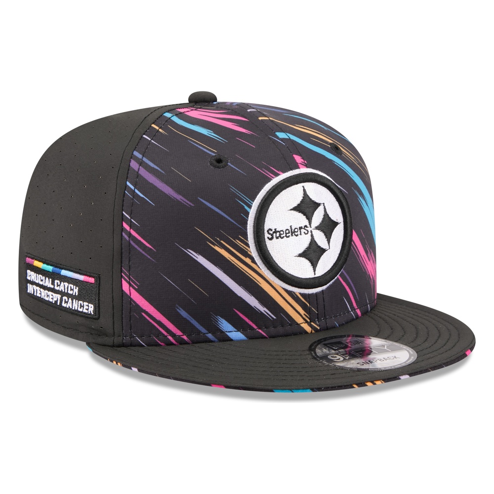 Pittsburgh Steelers Black 2026 NFL Crucial Catch New Era 9FIFTY Snapback Hat