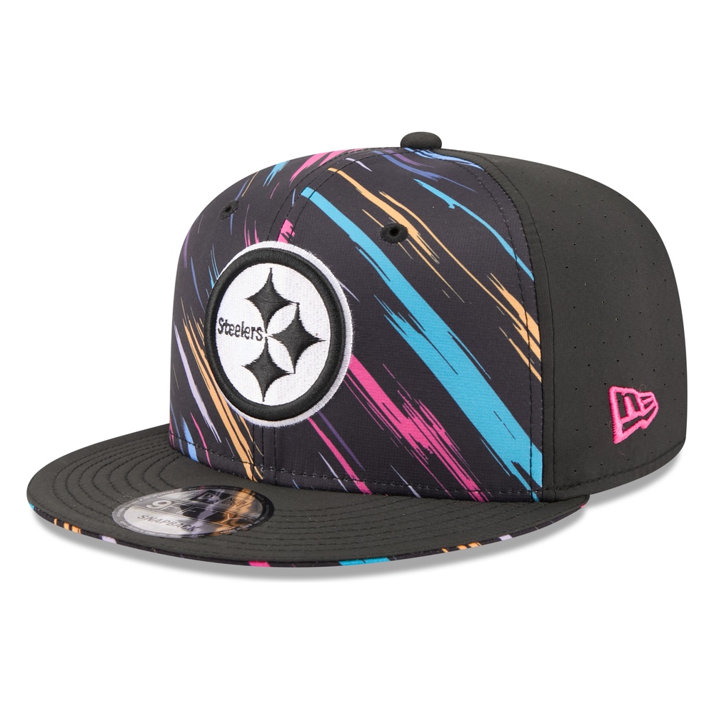Pittsburgh Steelers Black 2026 NFL Crucial Catch New Era 9FIFTY Snapback Hat