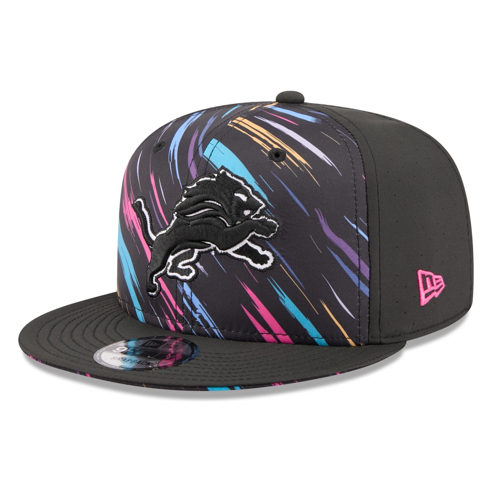 Detroit Lions Black 2026 NFL Crucial Catch New Era 9FIFTY Snapback Hat