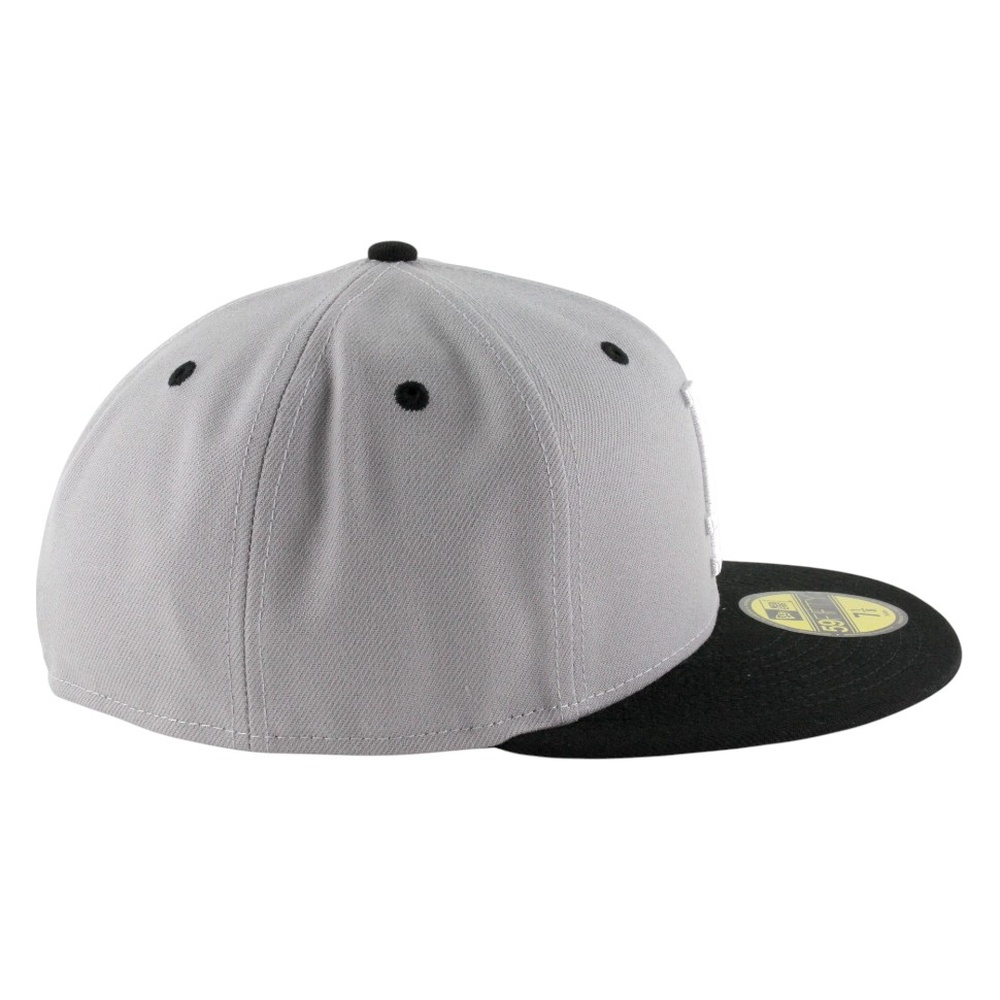 Los Angeles Dodgers Gray and Black Star Logo New Era 59FIFTY Fitted Hat