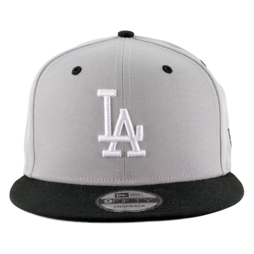 Los Angeles Dodgers Gray and Black New Era 9FIFTY Snapback Hat