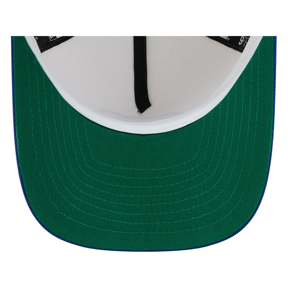 Dallas Mavericks Chrome and Royal Blue Rear Hit 9FIFTY A-Frame Snapback Hat