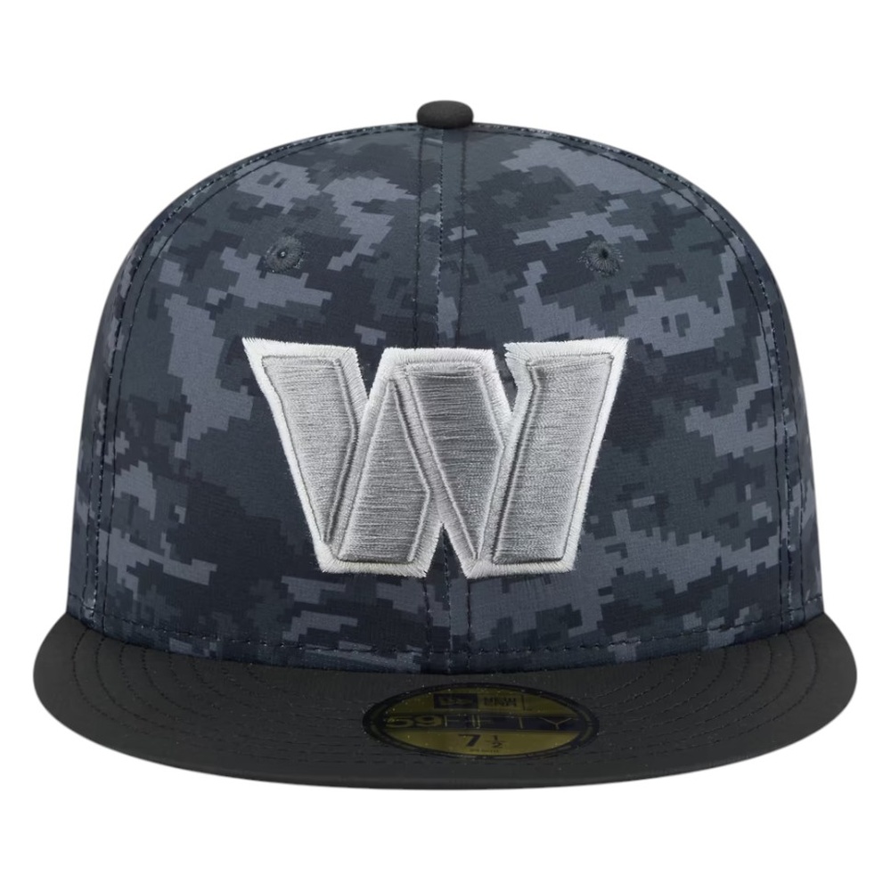 Washington Commanders Black Camo 2026 Salute to Service New Era 59FIFTY Fitted Hat