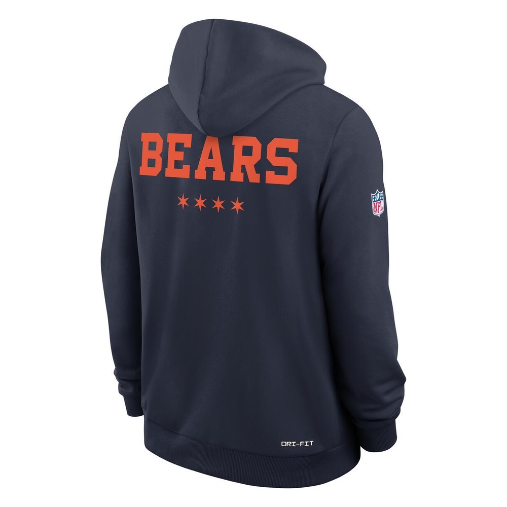 Chicago Bears Navy 2026 Rivalries Collection Nike Sideline Pullover Hoodie