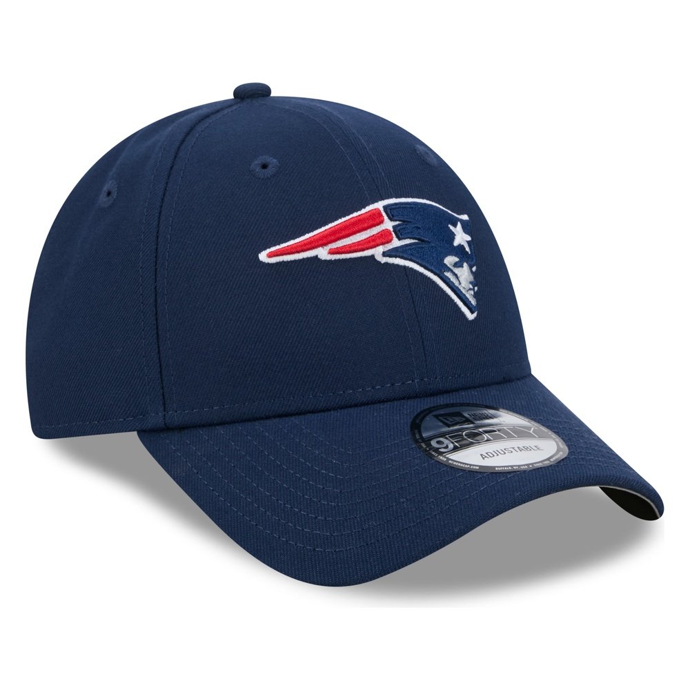 New England Patriots Navy Basic 9FORTY Adjustable Snapback Hat