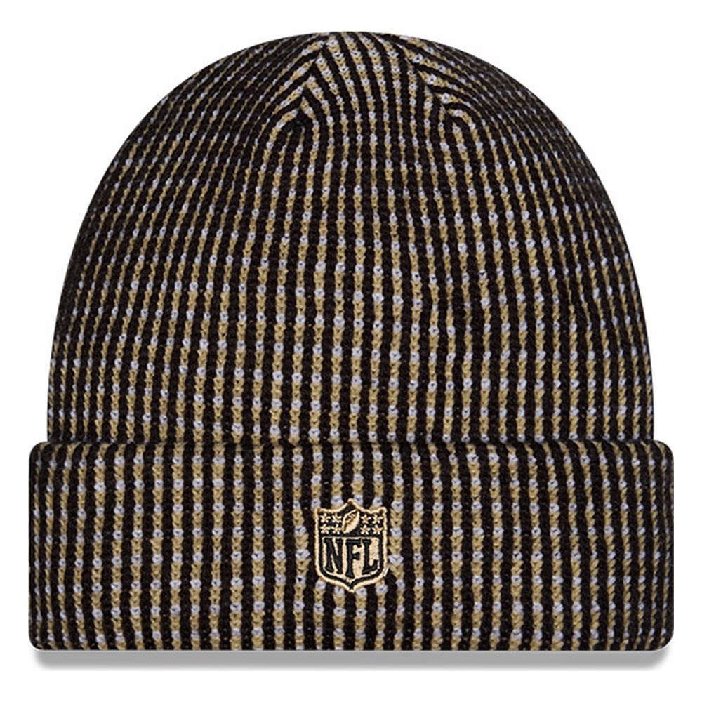 New Orleans Saints Black 2026 NFL Sideline Cold Weather New Era Cuff Knit Hat
