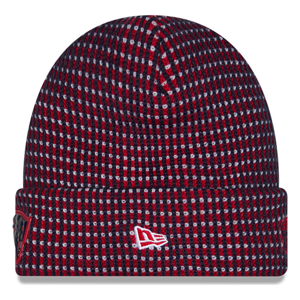 New England Patriots Navy 2026 NFL Sideline Cold Weather New Era Cuff Knit Hat
