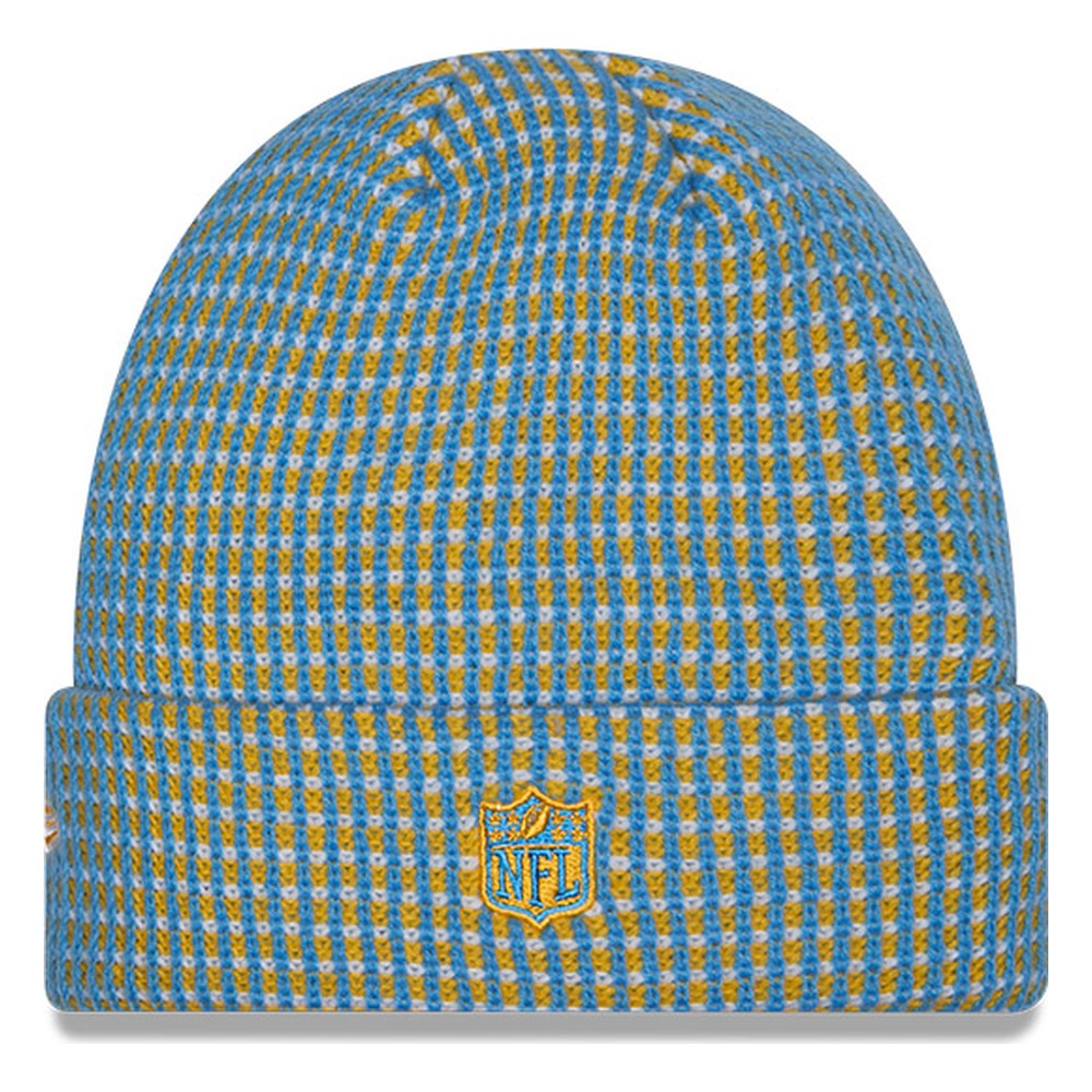 Los Angeles Chargers Light Blue 2026 NFL Sideline Cold Weather New Era Cuff Knit Hat