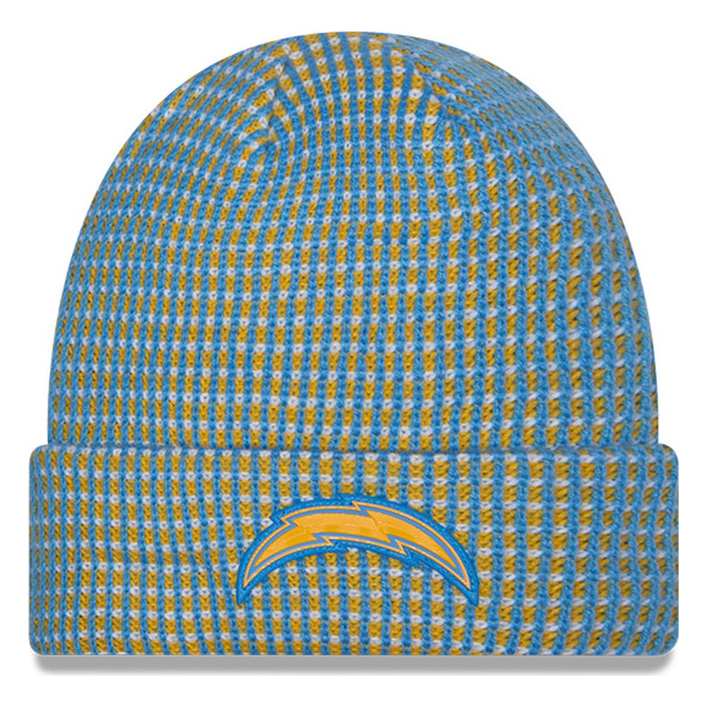 Los Angeles Chargers Light Blue 2026 NFL Sideline Cold Weather New Era Cuff Knit Hat