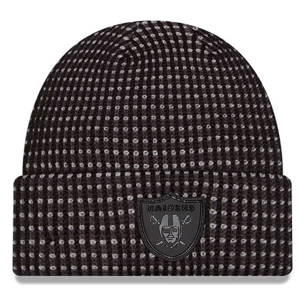Las Vegas Raiders Black 2026 NFL Sideline Cold Weather New Era Cuff Knit Hat