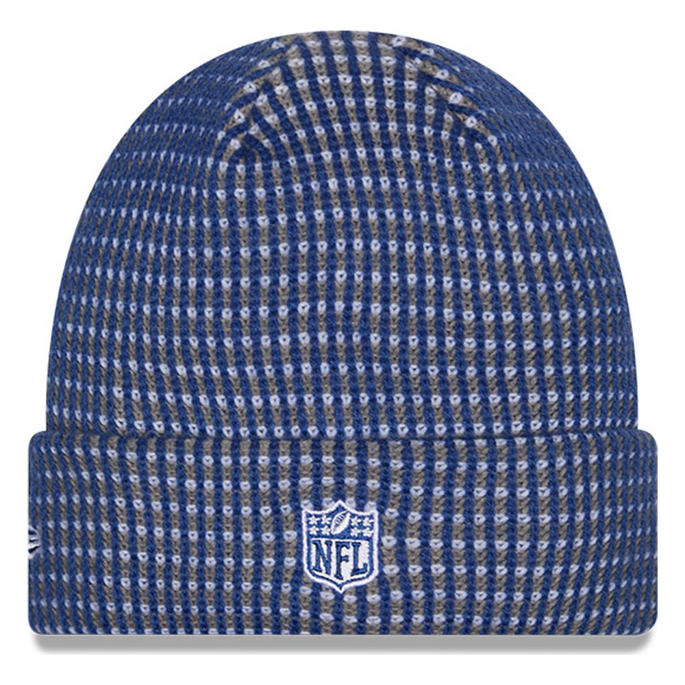 Indianapolis Colts Royal Blue 2026 NFL Sideline Cold Weather New Era Cuff Knit Hat