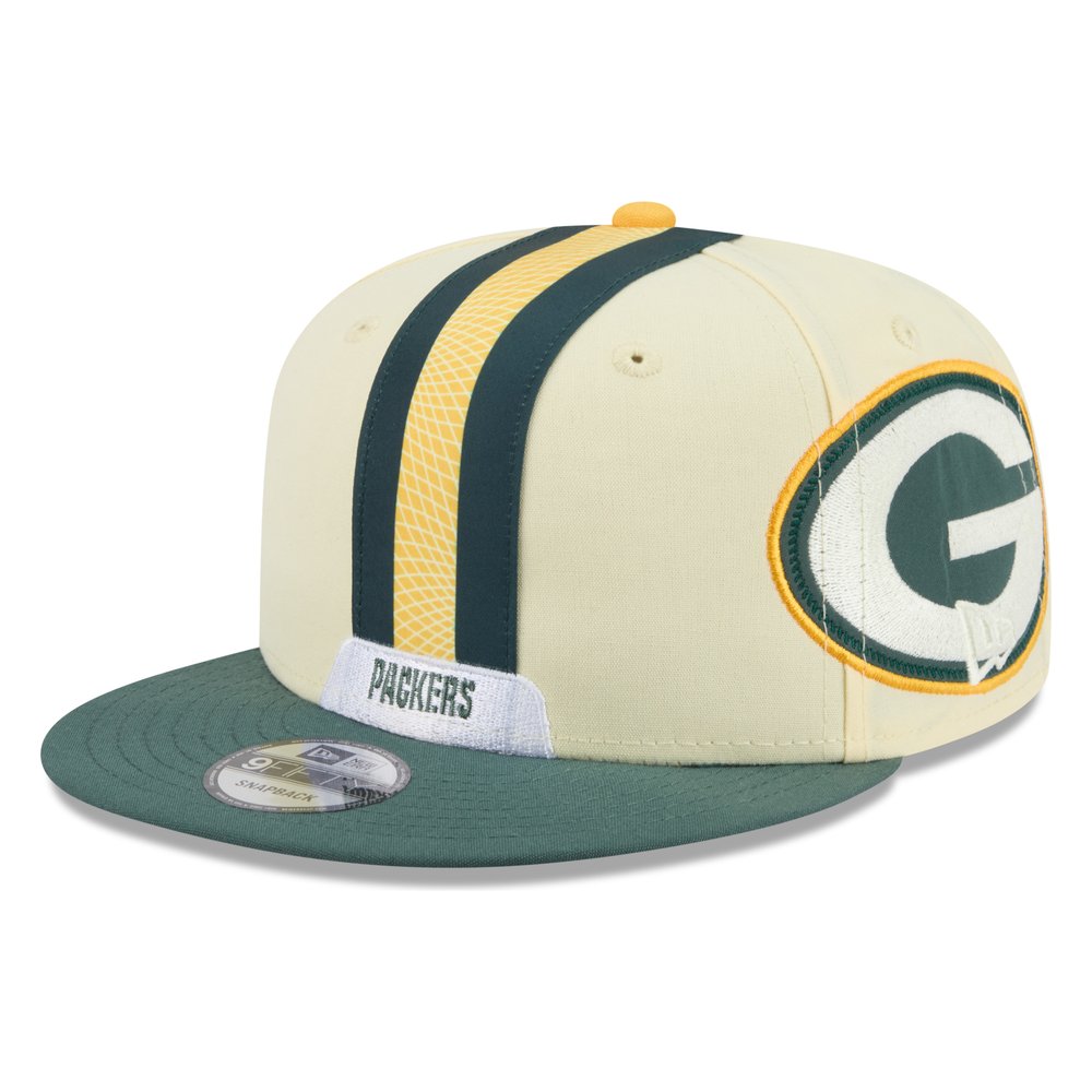 Green Bay Packers Cream 2026 Rivalries Collection Fan Pack Helmet New Era 9FIFTY Snapback Hat