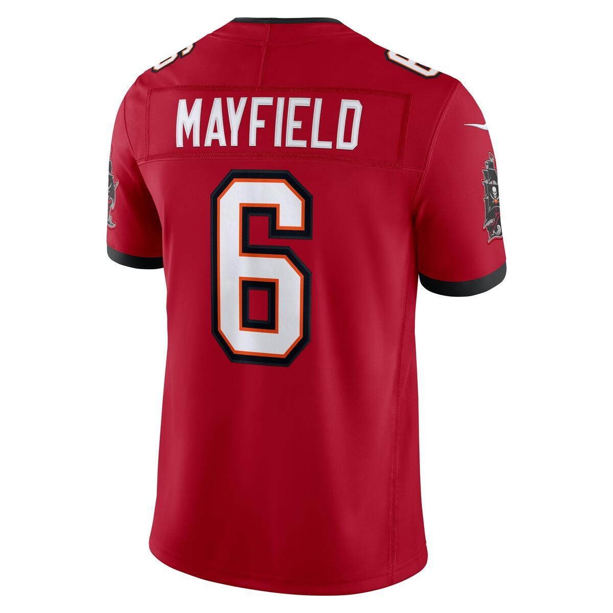 Tampa Bay Buccaneers Baker Mayfield Red Home Nike Vapor F.U.S.E Stitched Limited Jersey