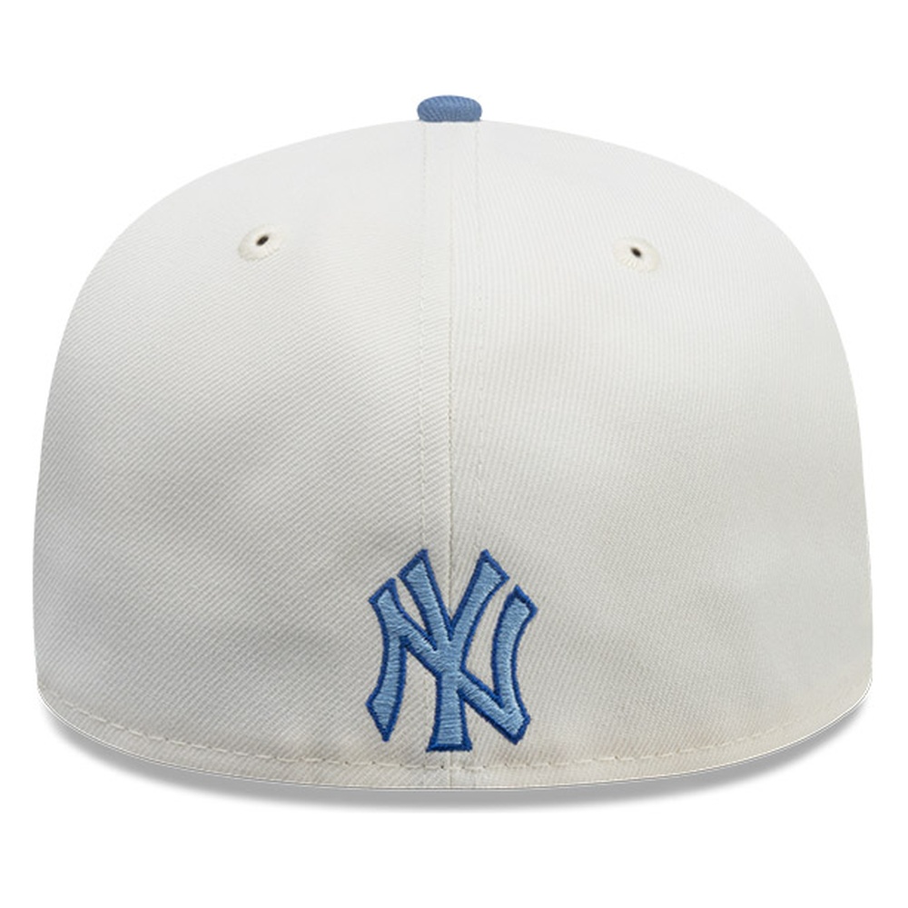 New York Yankees Chrome and Blue City Elements El Salvador Era 59FIFTY Fitted Hat