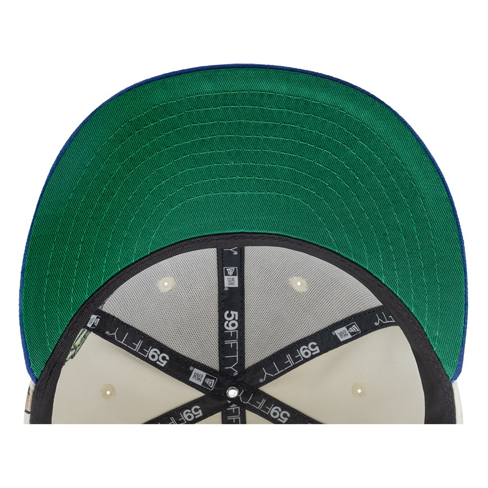 New York Yankees Chrome and Blue City Elements El Salvador Era 59FIFTY Fitted Hat