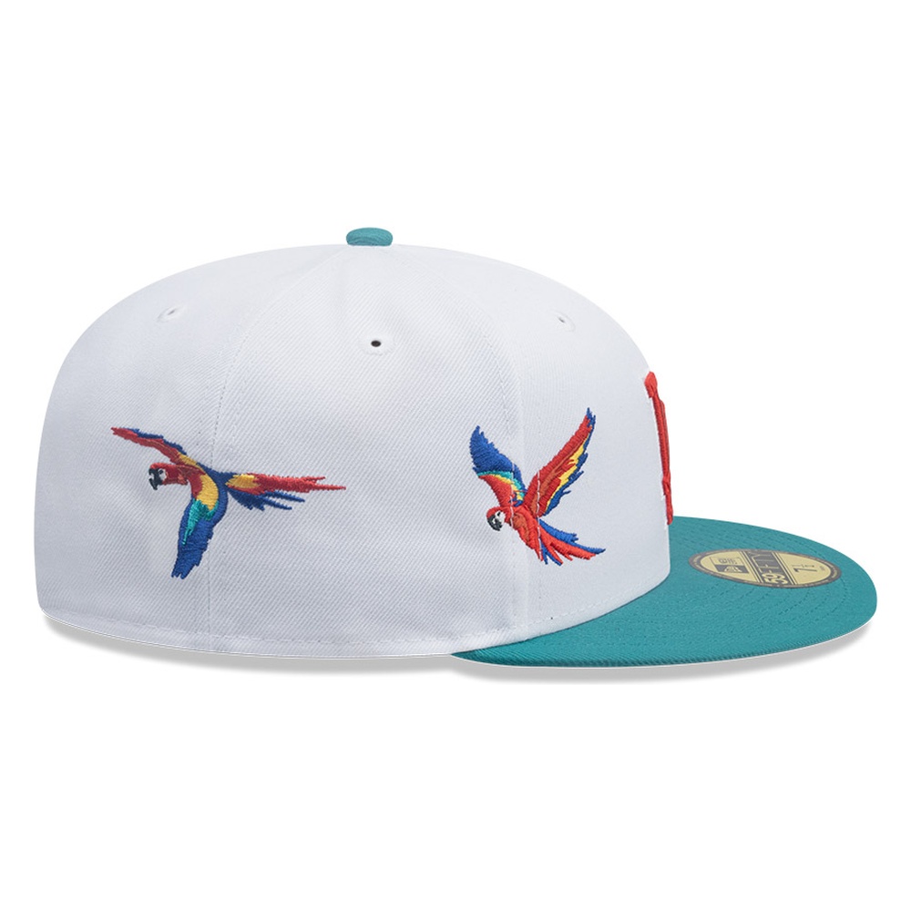 Los Angeles Dodgers White and Teal City Elements Honduras New Era 59FIFTY Fitted Hat
