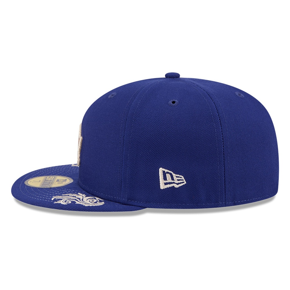 Los Angeles Dodgers Royal Blue Side Wordmark Script New Era 59FIFTY Fitted Hat