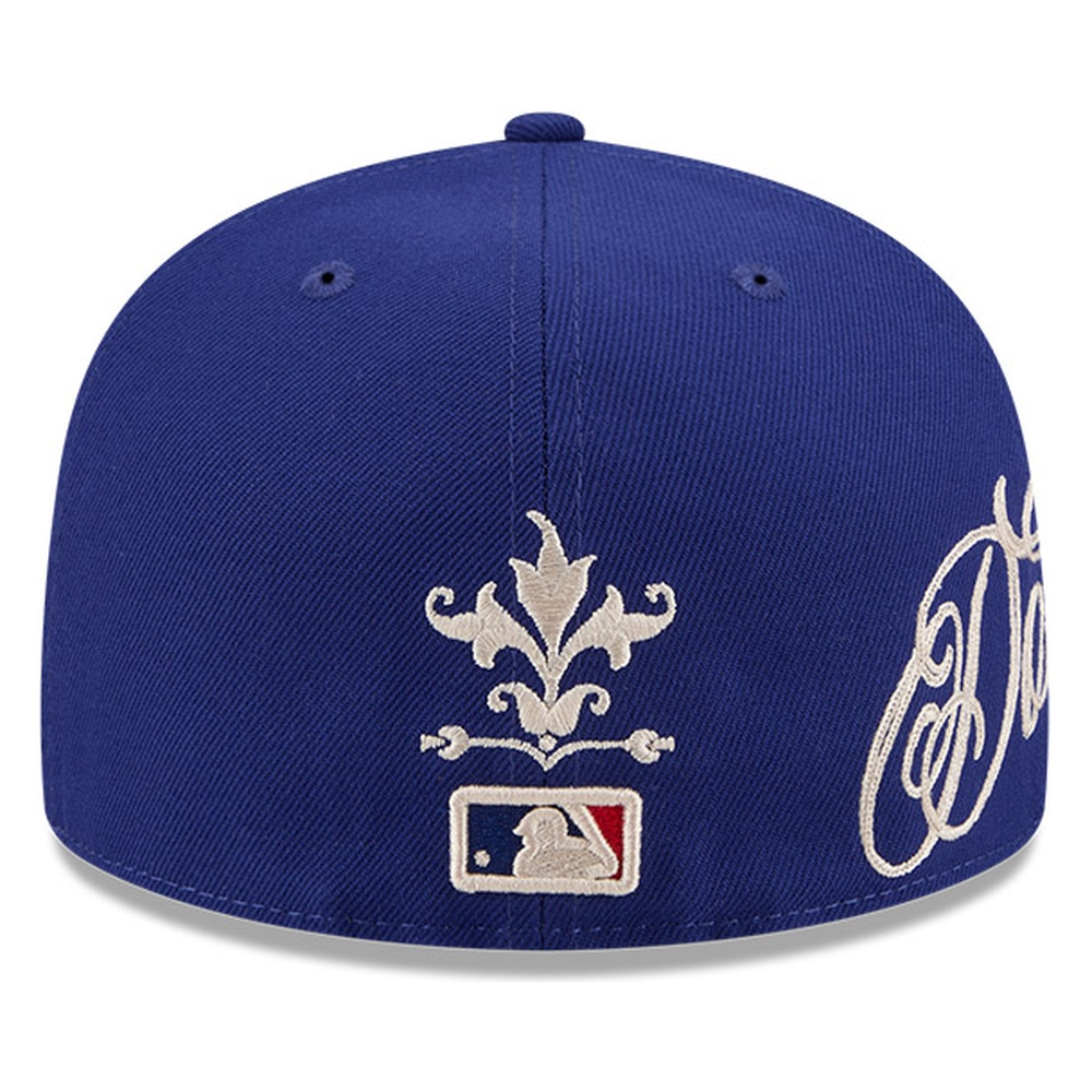 Los Angeles Dodgers Royal Blue Side Wordmark Script New Era 59FIFTY Fitted Hat