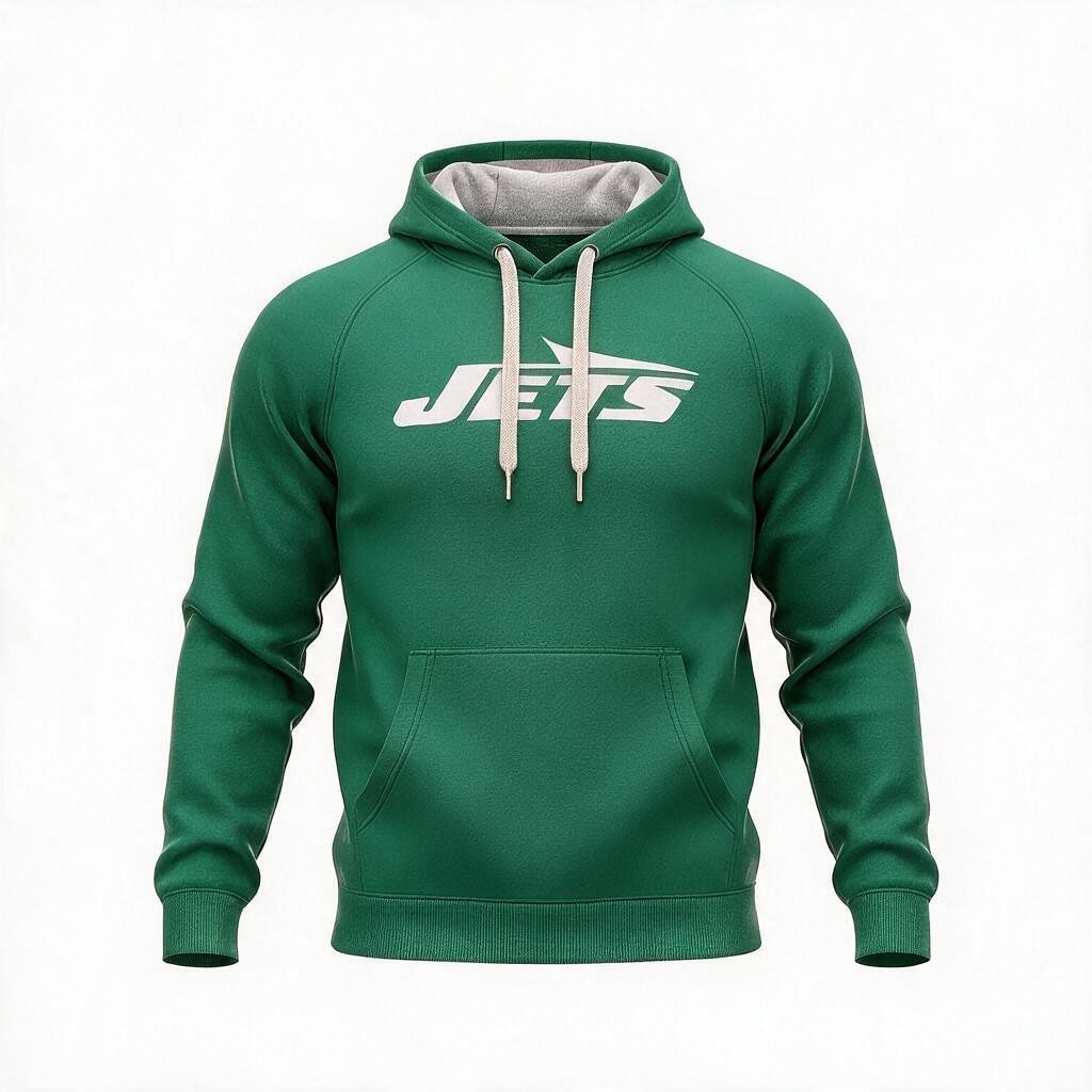 New York Jets Green Antigua Victory Pullover Hoodie