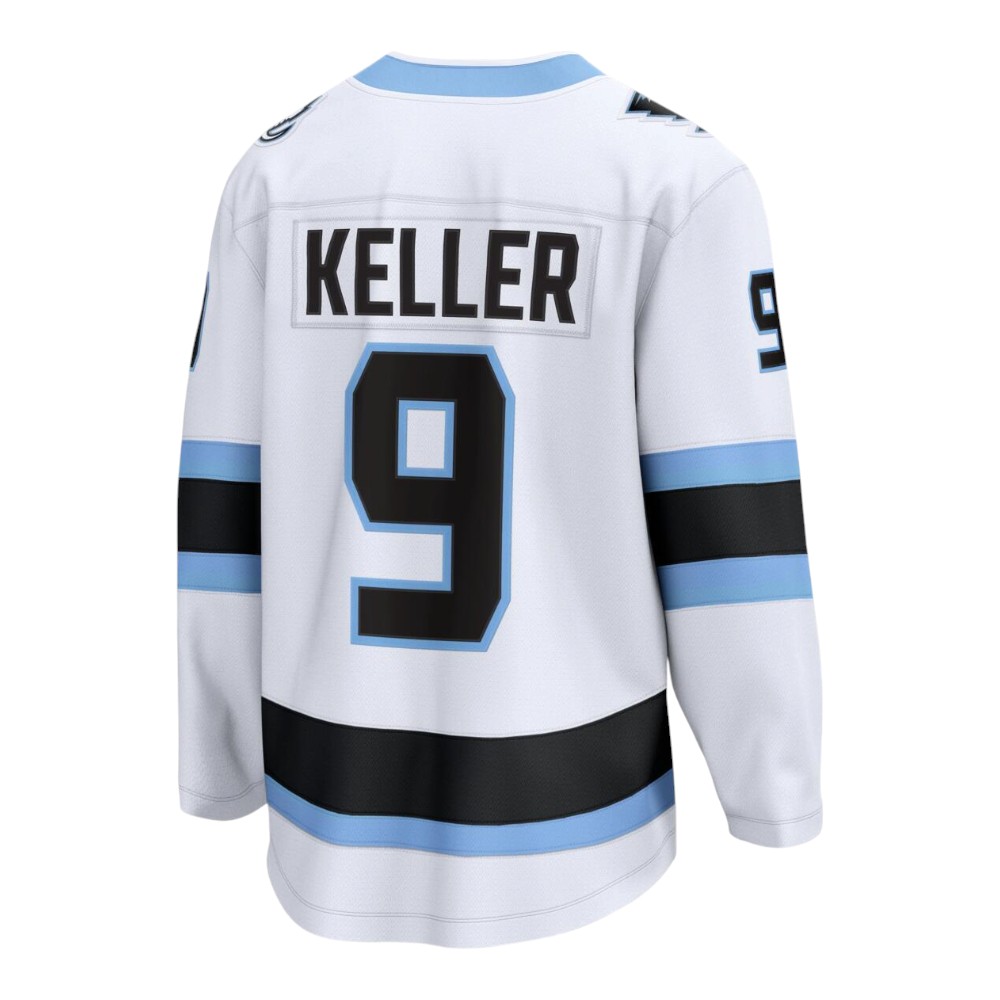 Utah Mammoth Clayton Keller White Alternate Road Fanatics Breakaway Jersey