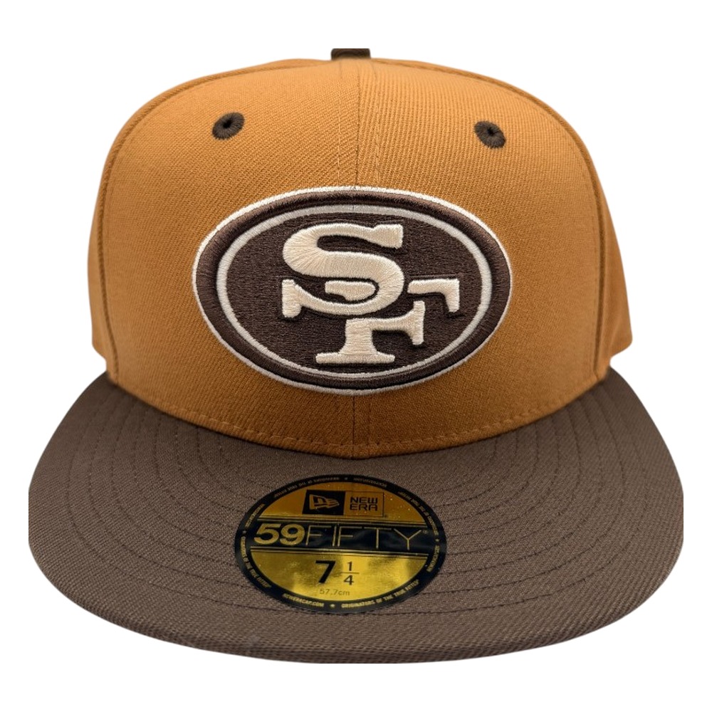 San Francisco 49ers Roasted Peanut and Chocolate Two-Tone New Era 59FIFTY Fitted Hat